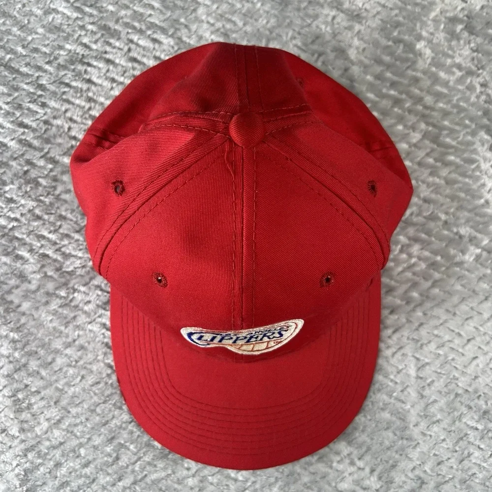 Vintage Los Angeles Clippers G Cap Snapback Hat NBA Made In Korea Red Green Bill
